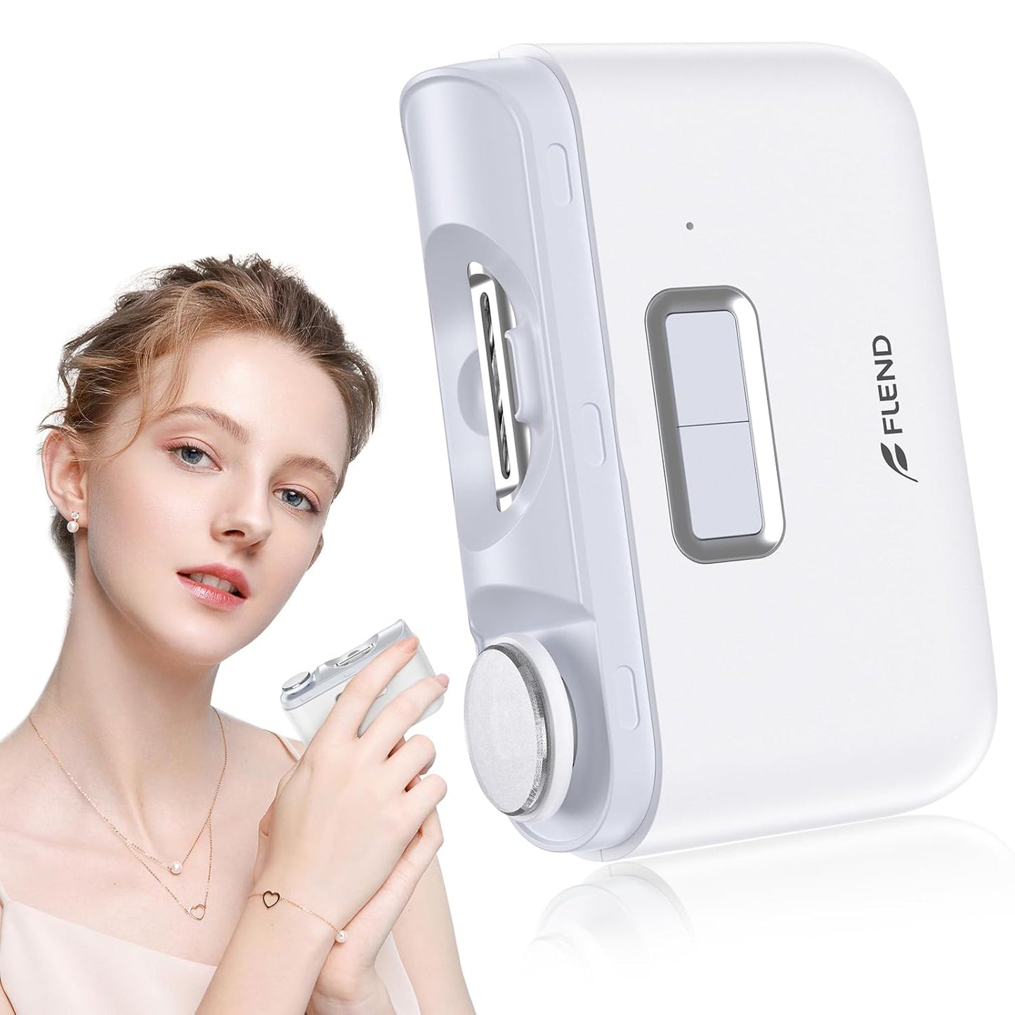 Automatic Nail Clipper with Light & 2 Speeds,Fingernail Cutter and File 2 in 1 Design