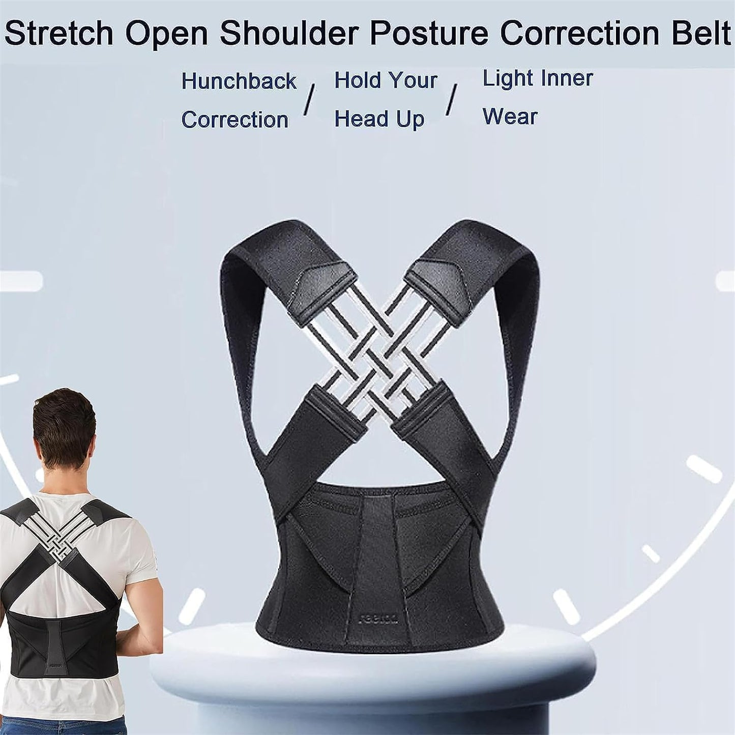Back Brace Posture Corrector for Women and Men with Spine Vertical Alignment System, Lower Back Pain Relief, Back Straighter Instant Posture Corrector - Scoliosis