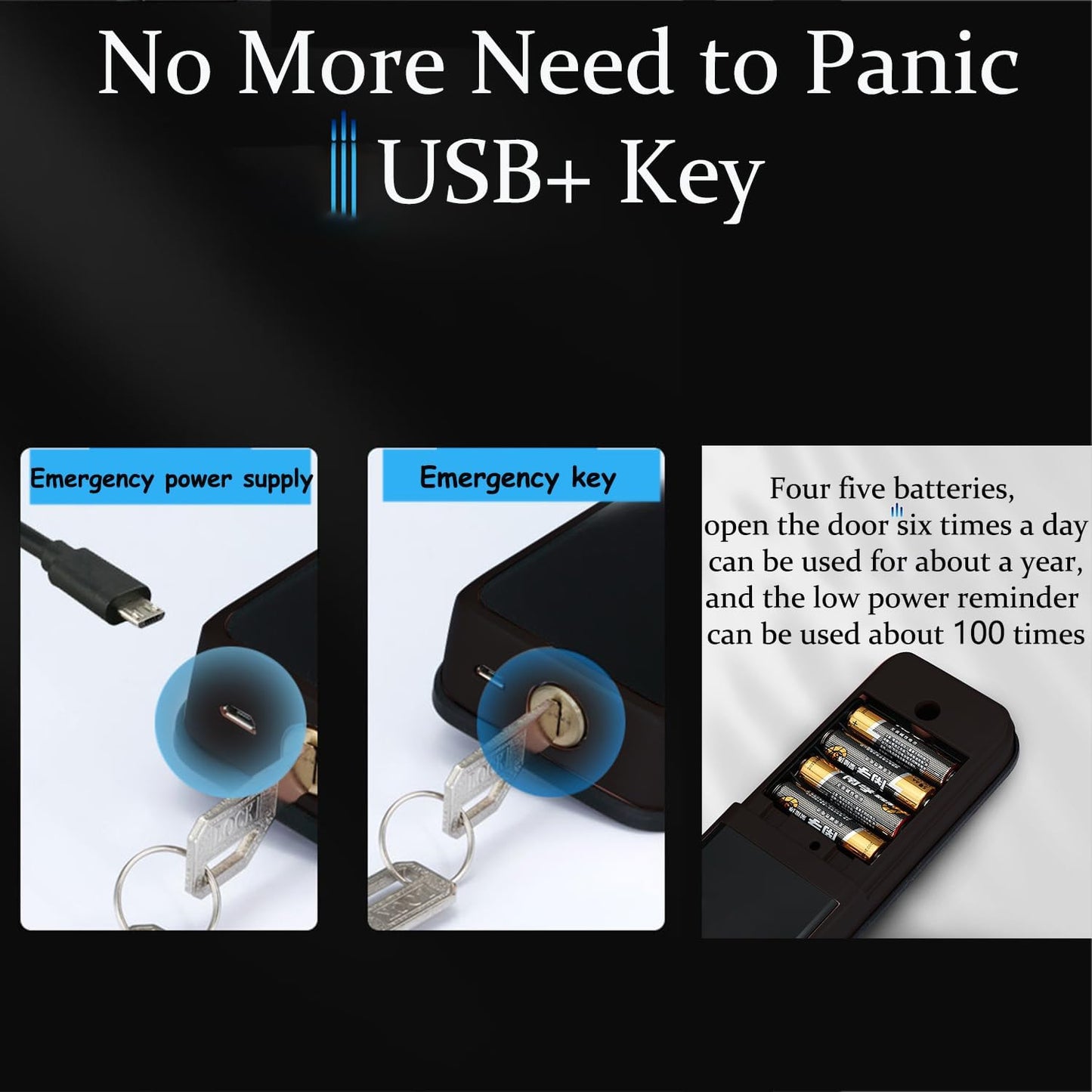 Seocsing Smart Door Lock Fingerprint 5 in 1 Keyless Entry Bluetooth Lock Keypad Door lock