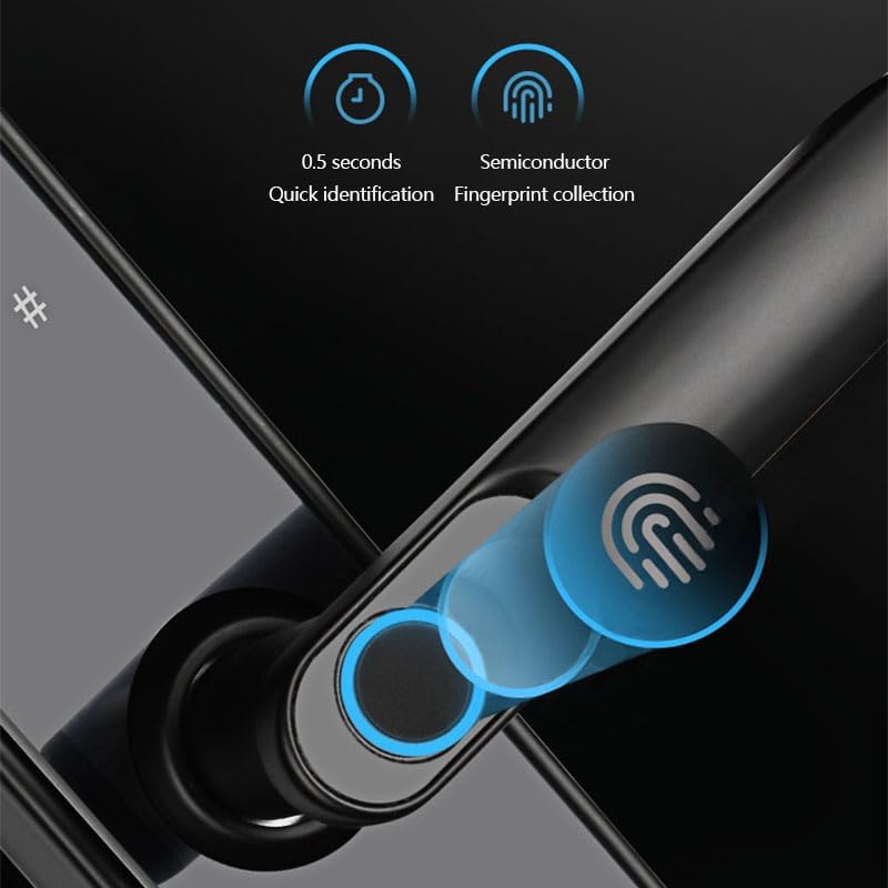 Seocsing Smart Door Lock Fingerprint 5 in 1 Keyless Entry Bluetooth Lock Keypad Door lock