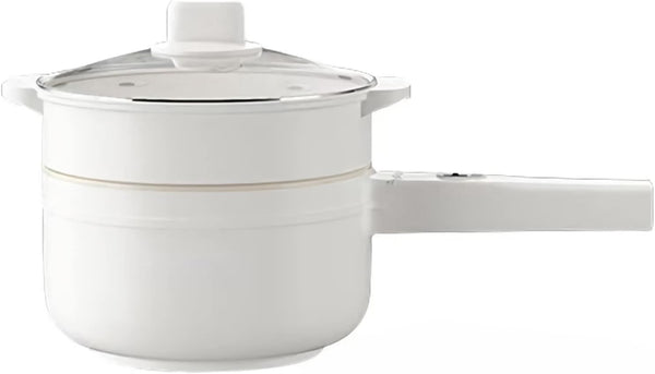 Electric Hot Pot with Steamer & Temperature Control - Non-Stick Electric Cooker