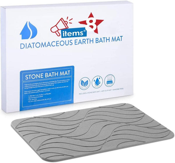 Stone Bath Mat, Bath Stone Mat, Stone Bath Mats for Bathroom, Bath Rug, Self and fast Drying Stone