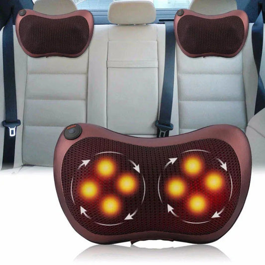 Back Massager with Heat, Shiatsu Back and Neck Massager with Deep Tissue Kneading, Electric Back Massage Pillow for Back, Neck, Shoulders, Legs, Foot, Body Muscle Pain Relief, Use at Home, Car, Office
