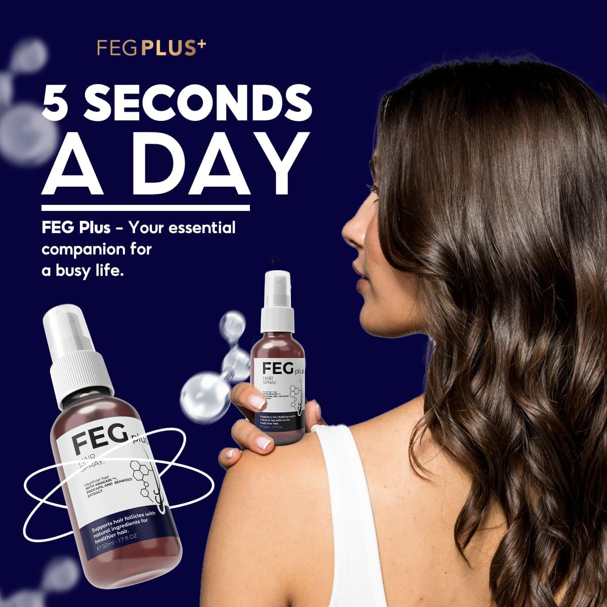 FEGPLUS Minoxidil Hair & Beard Growth Serum (50ml)