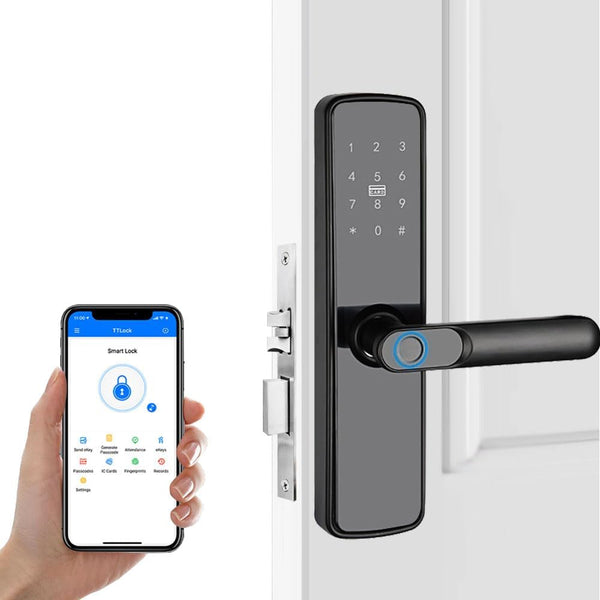 Seocsing Smart Door Lock Fingerprint 5 in 1 Keyless Entry Bluetooth Lock Keypad Door lock